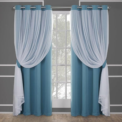 TOWN & COUNTRY LUXE Talia Double Layer Indoor Curtains, Sheer and Room by TOWN+%26+COUNTRY+LUXE