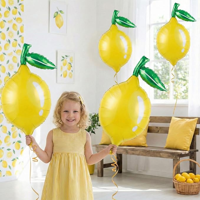 Lemon foil Balloons Summer lemonade - Image 4