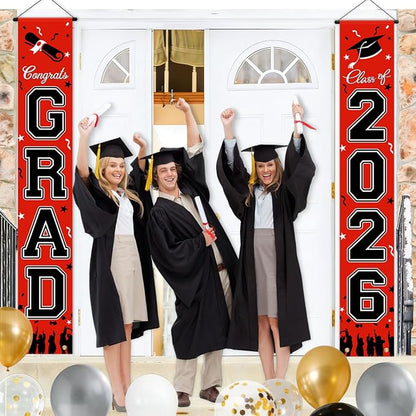 WOHOHOHO 23Pcs Graduation Decorations 2026 Set, Class of 2026 Backdrop - Image 8