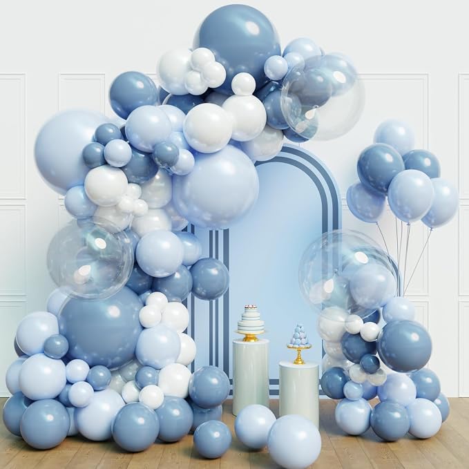 Dusty Blue Balloon Arch Kit, Wedding Decorations by Myafqsj