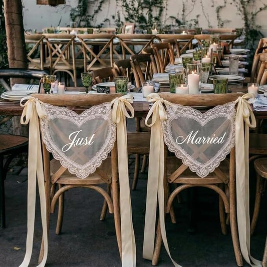 Personalized Wedding Chair Signs by Raipile