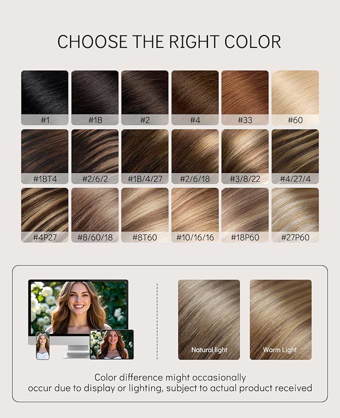VINBAO Invisi Edge Hair Extensions Real Human Hair Tape in 50g 20pcs Balayage Ash Brown and Blonde Mixed with Ash Blonde Seamless Injection Tape in Hair Extensions 18inch #8/60/18
