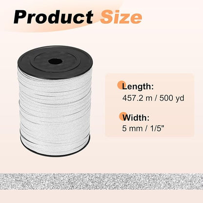 PATIKIL Glitter Curling Ribbon 500yds x 1/5" Plastic Balloon String Ribbon | - Image 2