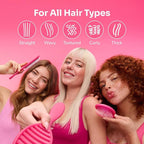 Wet Brush Original Detangler Hair Brush, Flag Up (Artful Ace) - Ultra-Soft IntelliFlex Bristles - Detangling Brush Glides Through Tangles For All Hair Types (Wet Dry & Damaged Hair) - Women & Men