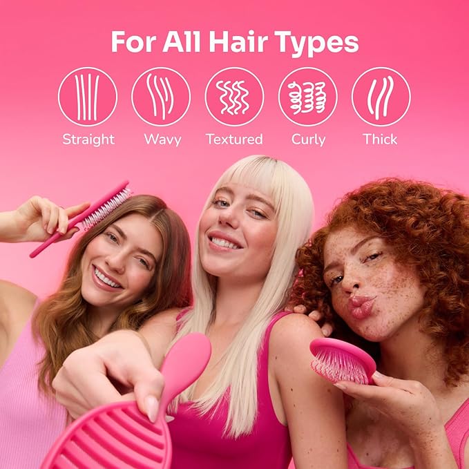 Wet Brush Original Detangling Hair Brush, Hello Disney Daisy Duck - Ultra-Soft IntelliFlex Bristles - Detangler Brush Glide Through Tangles With Ease For All - For Women, Men, Wet & Dry Hair