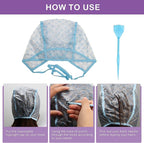 AHIER 23 Pack Hair Coloring Kit, Include Hair Dye Brush and Bowl Set, Highlight Cap Kit, Ear Cover, Gloves, Shawl, Shower Cap for DIY Salon Coloring Tools