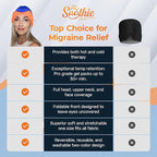 Soothie Migraine Relief Cap – Ice Headache Hat for Migraine & Sinus Relief, Cooling Gel Hot & Cold Therapy Mask, Soft Sleep-Friendly Design for Stress & Hangover Relief