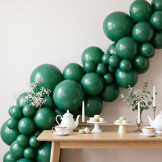 Sempertex Fashion Forest Green Balloons, 5 Inch, Graduation, Baby Shower - Image 3