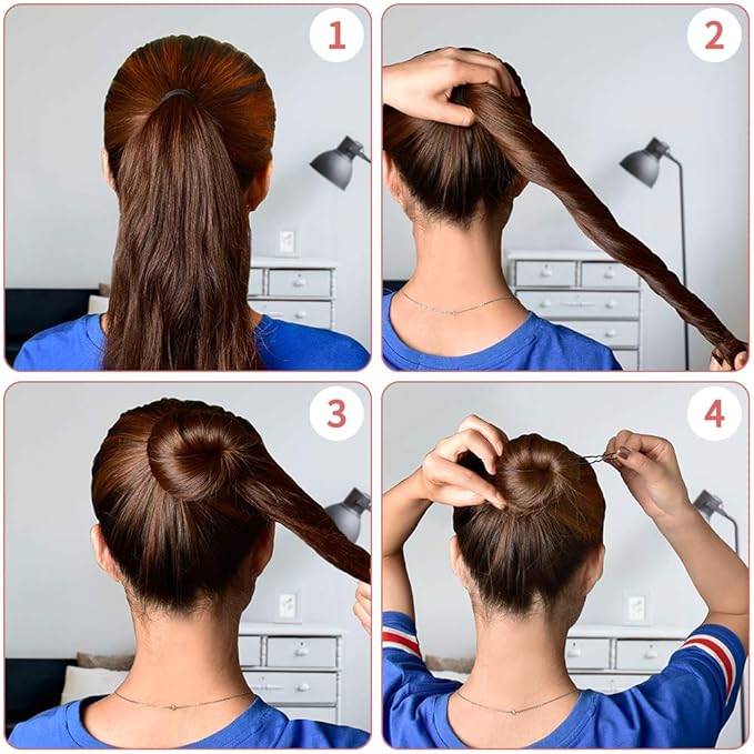U Shaped IKOCO 2.4 inch Hair Pins for Women's Ballet Buns with Storage Box