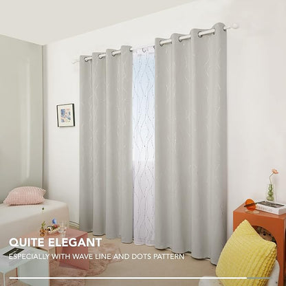 Deconovo Living Room Curtains 84 Inches Long, Thermal Insulated, Room Darkening - Image 7