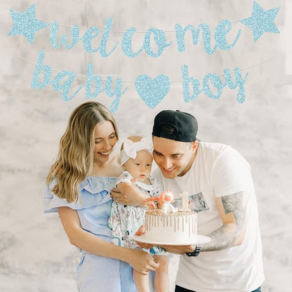 Baby Boy Shower Decorations - 3M Long Welcome Banner - Image 6