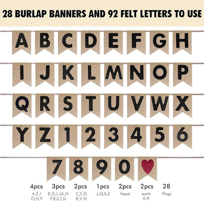 Custom Banner Kit, 28 Burlap Banner - Image 3