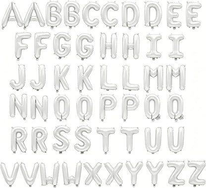 52 Pcs White Letter Balloons, Custom 2 Set A-Z Set - Image 2
