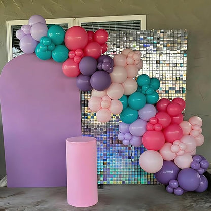 YMSZ Pink Blue Purple Balloons Arch Kit, Birthday Decorations - Image 4