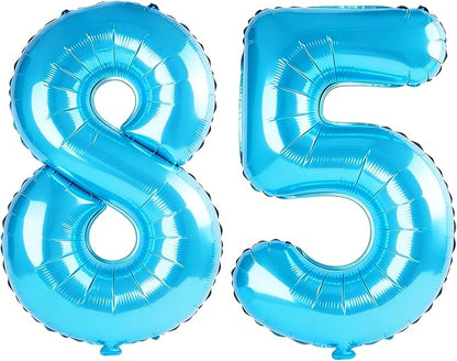 40 Inch Number 85 Balloons for 85th Birthday Party Decorations, 0-100 Jewelry by FOBELEC