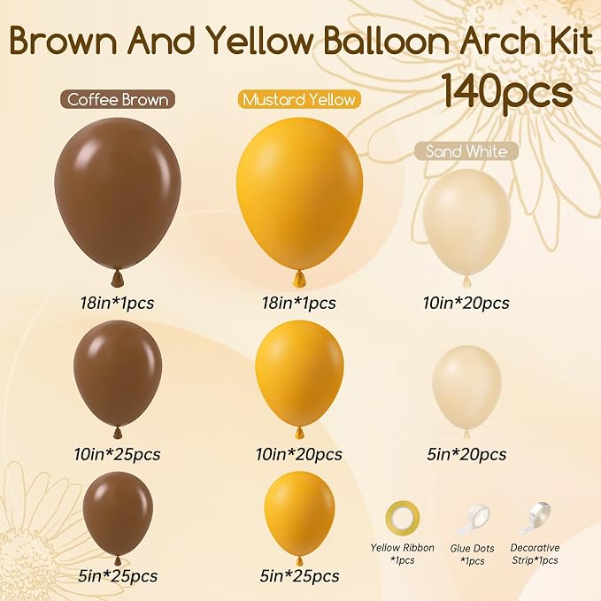 140pcs Bee Balloon Arch Garland Kit - Image 2