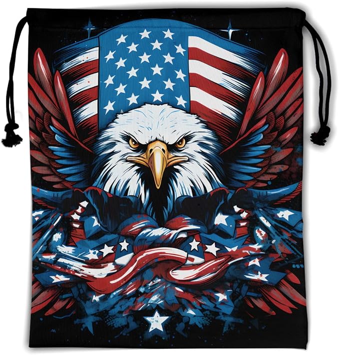Patriotic Bird Gymnastics Grip Bag by Giwawa