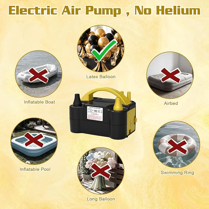 IDAODAN Electric Balloon Pump, Portable Electric Balloon Blower Machine - Image 6