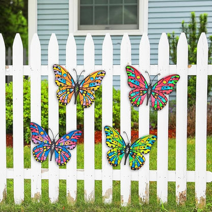 4 Pack Outdoor Butterfly Wall Decor - Image 6