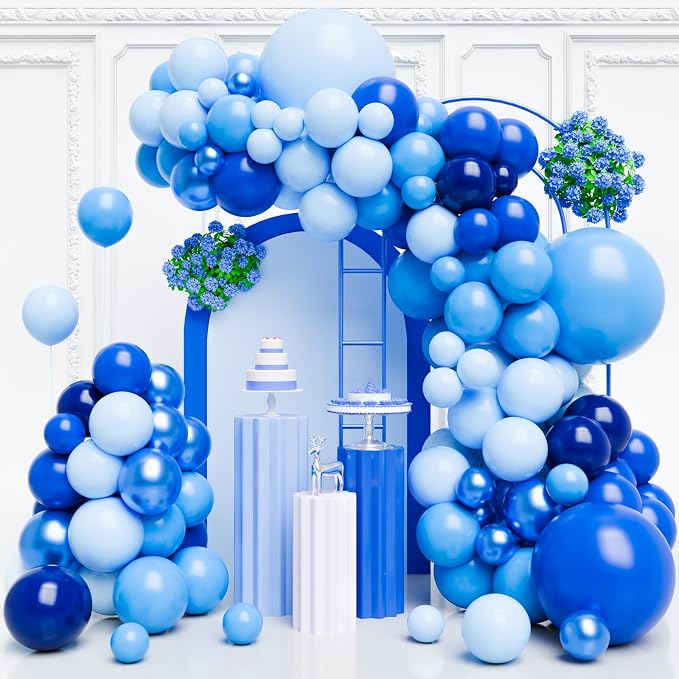 Blue Balloons Garland Arch Kit by FQZYLCH