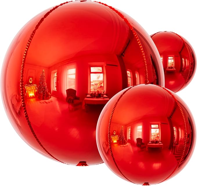 14PCS Red Foil Balloons Set by Haolongfa