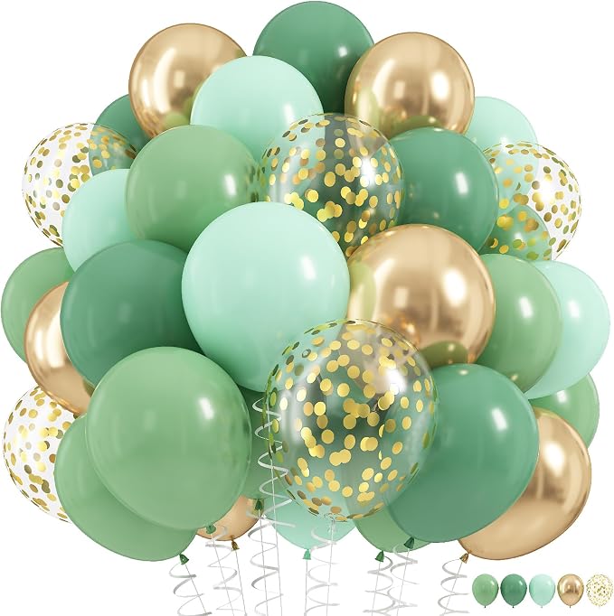 Sage Green Balloons Set by HILAVO