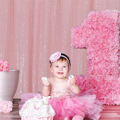 Eternal Beauty Pink 3mm Sequin Backdrop 6x8 Ft - Image 6