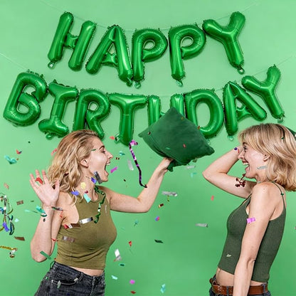 Happy Birthday Balloon Banner Set -16 Inch Foil Letters Balloons, Reusable - Image 3
