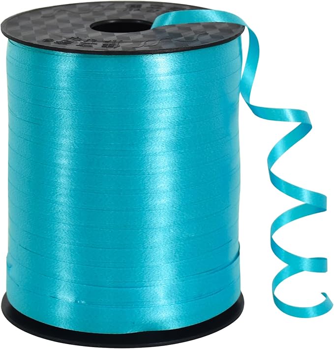TONIFUL 500 Yards Teal Blue Curling Ribbon Balloon String Gift Wrapping | by TONIFUL