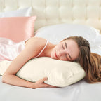 BEDELITE Satin Body Pillow Cover, Super Soft and Cooling Body Pillow Pillowcase for Hair and Skin, Breathable Silky Full Long Pillowcase Cover(20"x54", Beige)