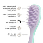 Tangle Teezer Ultimate Detangler Hairbrush, Eliminates Knots & Reduces Breakage, Mini Hair Brush for Travel, Small Hands & All Hair Types, Wisteria Leaf
