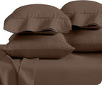 Bare Home Microfiber King Size Pillowcases - 4 Pack, Cocoa, 20x40