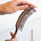 FRAMAR Professional Vented Hair Brush – Curved Hair Brush For Blow Drying, Wet Paddle Brush For Hair, Vent Brush For Blow Drying, Wet Hairbrush For Women – Heat Resistant – Chocolate