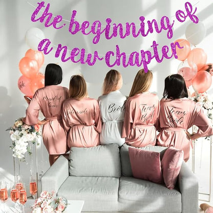 BEISHIDA Purple Pre-Strung Glitter The Beginning of A New Chapter Banner | - Image 6