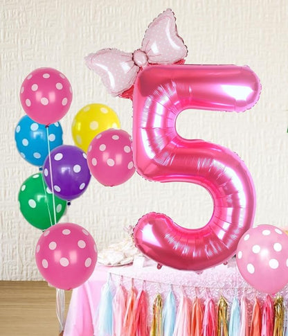 40 inch Pink Number 5 Balloon - Image 2