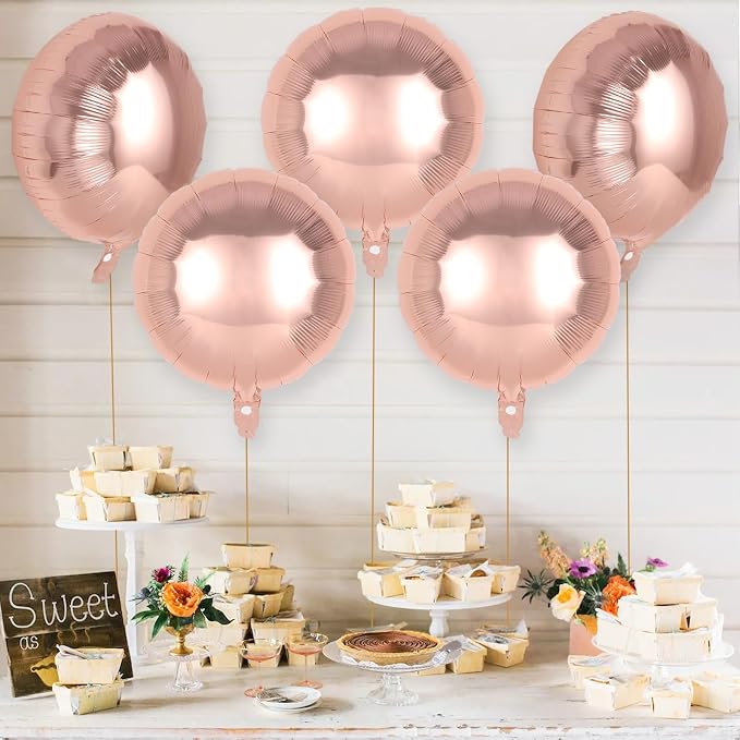 20 Pcs Round Shaped Balloons, 18 Inch Round Foil Balloon, Giant Round Mylar - Image 3