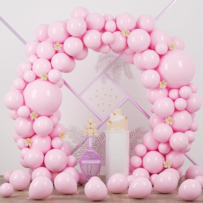 Voircoloria 90pcs Light Pink Balloons Garland Arch Kit, 18 12 10 5 Inch | by Voircoloria