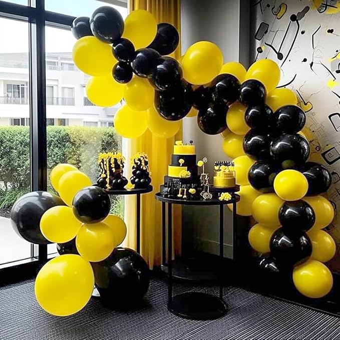 FOTIOMRG 110pcs Yellow Balloon Garland Arch Kit, 18 12 10 5 inch Yellow Latex - Image 5