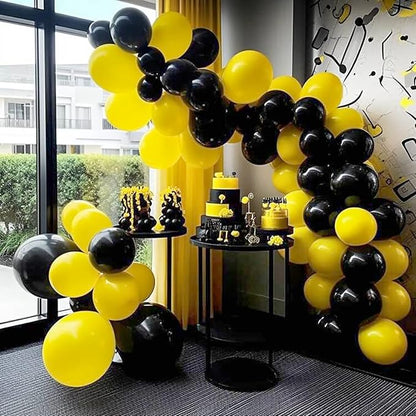 FOTIOMRG 110pcs Yellow Balloon Garland Arch Kit, 18 12 10 5 inch Yellow Latex - Image 5