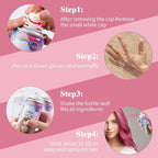 Temporary Hair Color Spray, Pink Hair Dye, Hair Color For Women, Temporary Hair Dye, Washable, Easy To Colour, Mild Formula, Suitable For Various Hair Types, Works On All Hair Colors 120ml