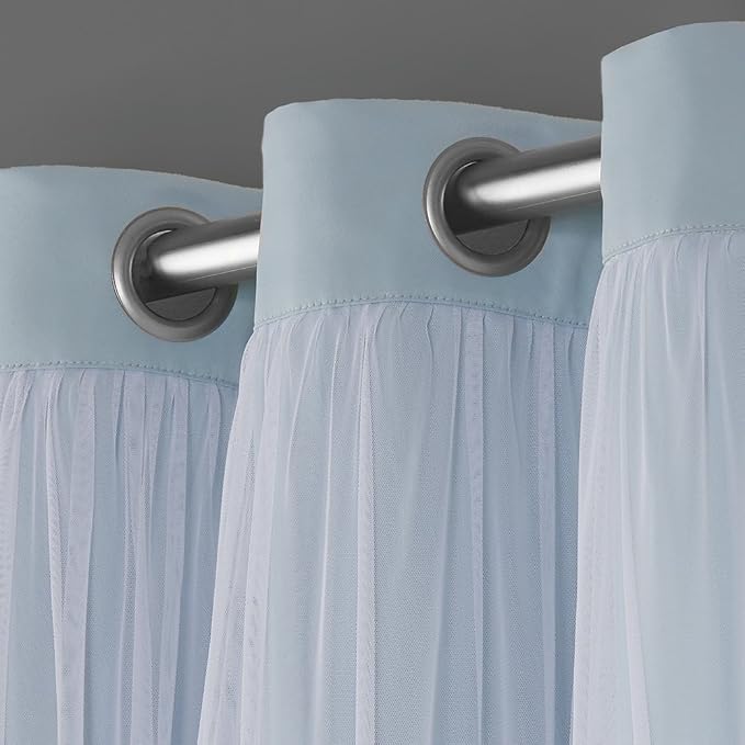 TOWN & COUNTRY LUXE Talia Double Layer Indoor Curtains, Sheer and Room - Image 3