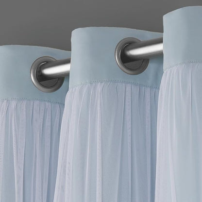 TOWN & COUNTRY LUXE Talia Double Layer Indoor Curtains, Sheer and Room - Image 5