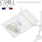 Camila Paris CP3231 French Hair Clips, Large Side Slide Hair Clips for Long Curly Wavy Hair, Strong Hold No Slip Grip, Girls Hair Claw Clips for Women, Styling Girls Hair Accessories, Made In France
