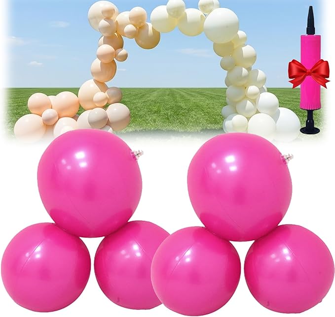 Reusable Inflatable Balloon Garland Arch Kit, 43in/15in Linked Pvc Balloons by Unknown