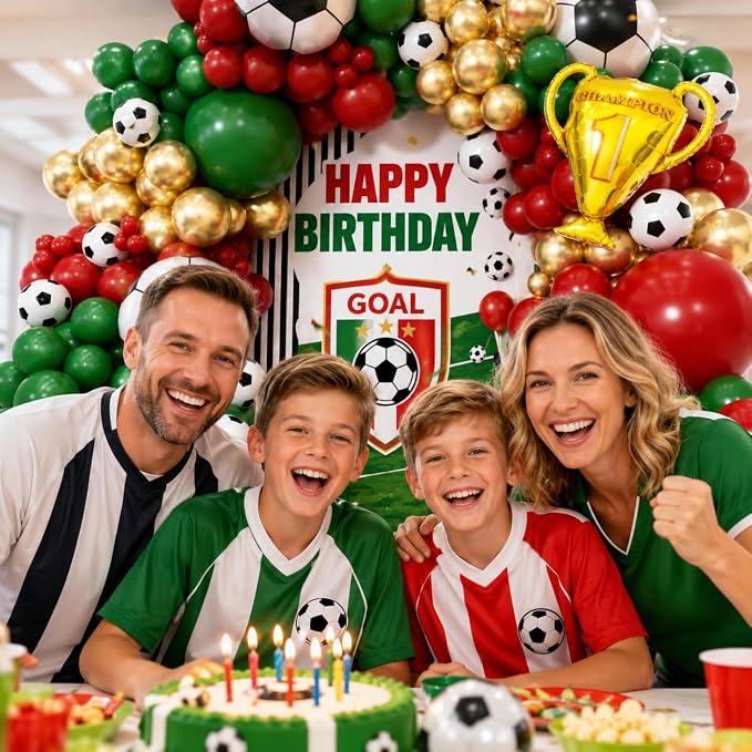 Soccer Party Decorations 160Pcs, World Soccer Balloon Garland Arch Kit - Image 5