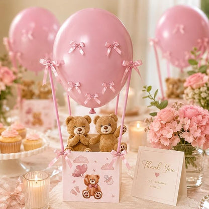 Cinrobiye 12 Sets Teddy Bear Baby Shower Centerpieces - Image 4