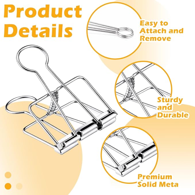 Affrolling 8 Pack Balloon Arch Clips Large Metal Backdrop Clips 3.8 x 2 Inch - Image 4