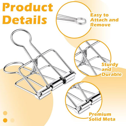 Affrolling 8 Pack Balloon Arch Clips Large Metal Backdrop Clips 3.8 x 2 Inch - Image 4