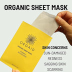 ORGAID Organic Sheet Mask | Made in USA (Vitamin C & Revitalizing, pack of 4)