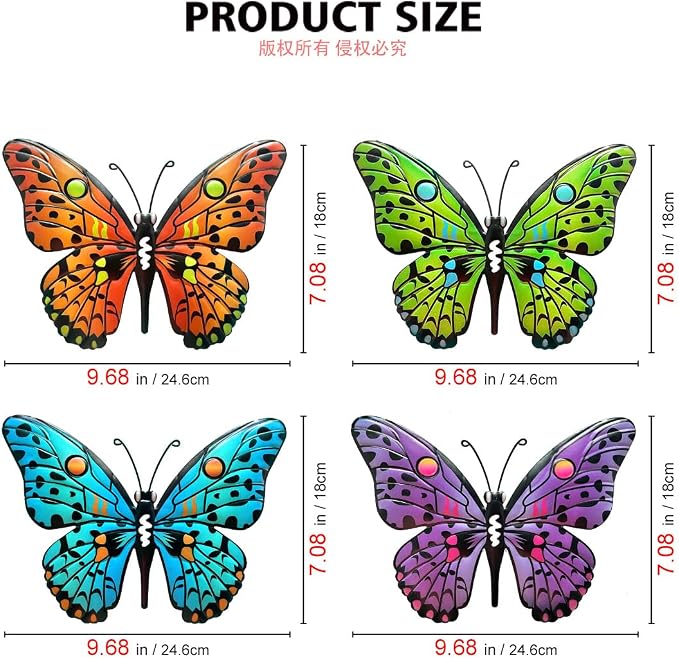 Metal Butterfly Wall Decor - Image 4